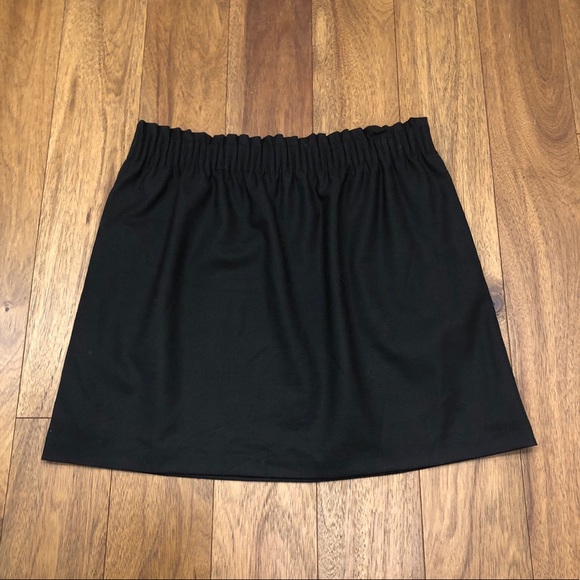 J Crew size 12 black wool blend mini skirt - Picture 6 of 6